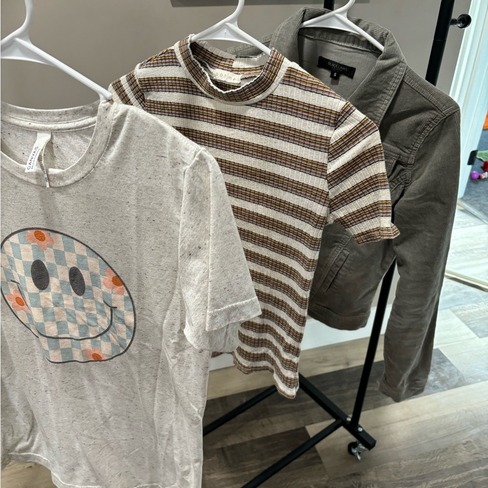 Two T Shirts and Corduroy Jacket bundle or separate